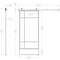 Renin Bastille Frosted Glass Metal Barn Door with Installation Hardware Kit 37 in. KMCTBTF-37BL - alternate 4